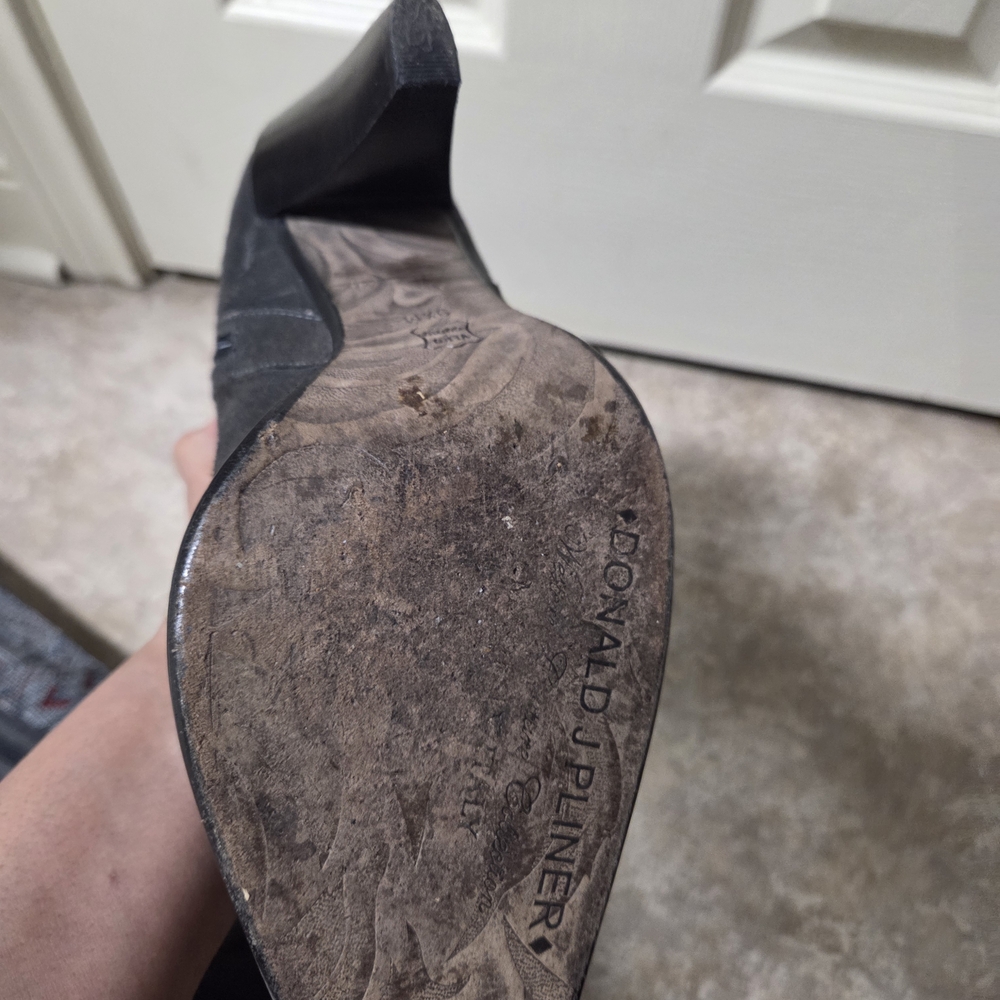 Donald J. Pliner Black Heeled Boots